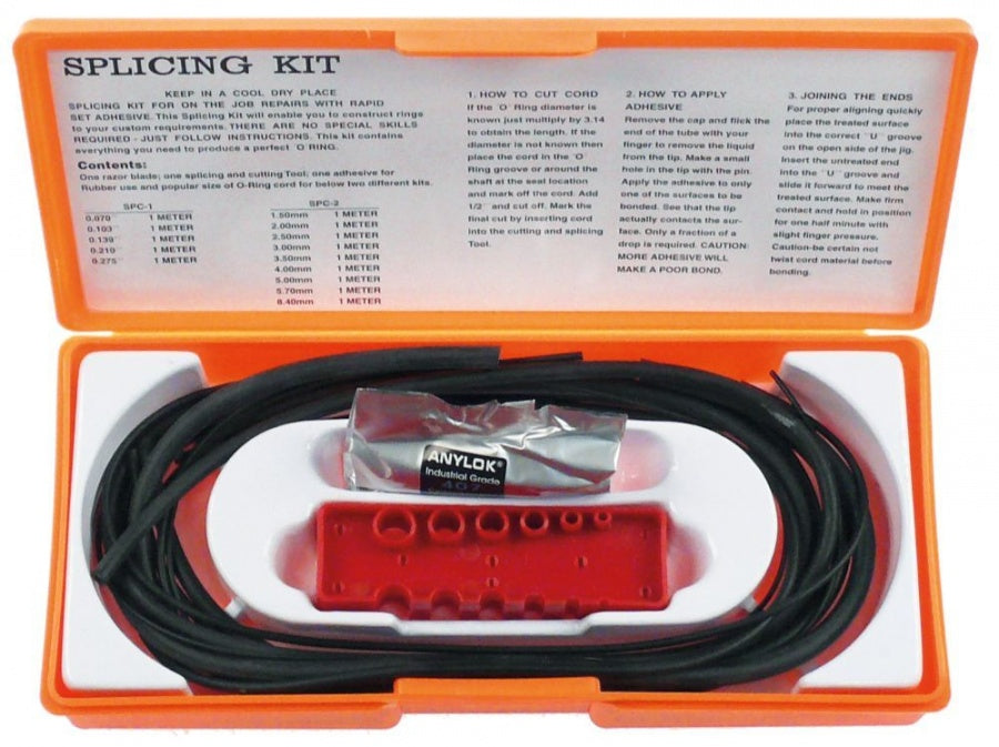 Trusa pentru confectionare oringuri cu grosimi ø1,5 / 2,0 / 2,5 / 3,0 / 3,5 / 4,0 / 5,0 / 8,4 mm - 401026