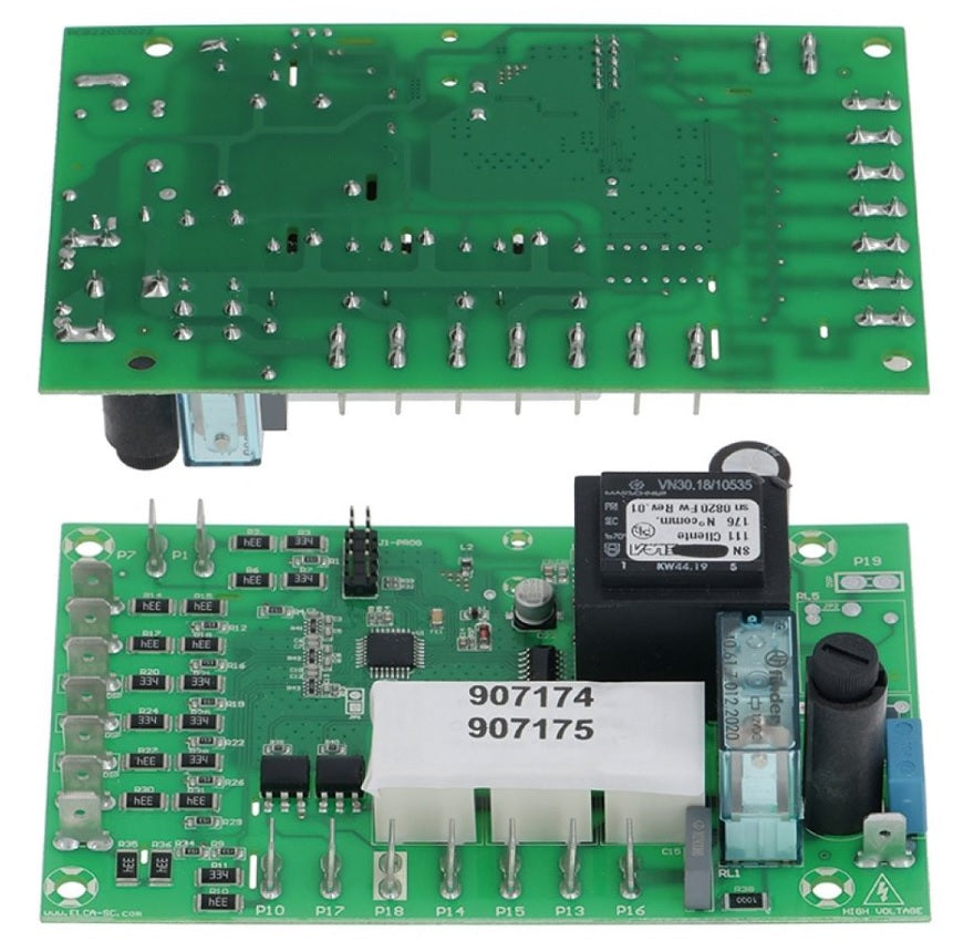 Placa electronica de comanda p.c.b. 123 x 80 mm, 3026600, 3114850, 907174, 907175, 483286003282, 483286003286 - 401029