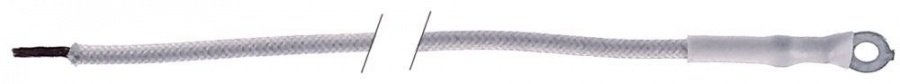 copper wire 2,5 mm² insulation glass fibre L 1400 mm - Code 401088