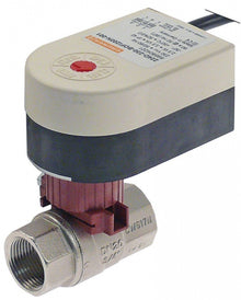 Robinet servo cu bila, filet intern 2x ¾" , 230 V, actionare electrica, lungime cablu 200 mm, Gruner 224d-230-BOFI200N-001 - 401139
