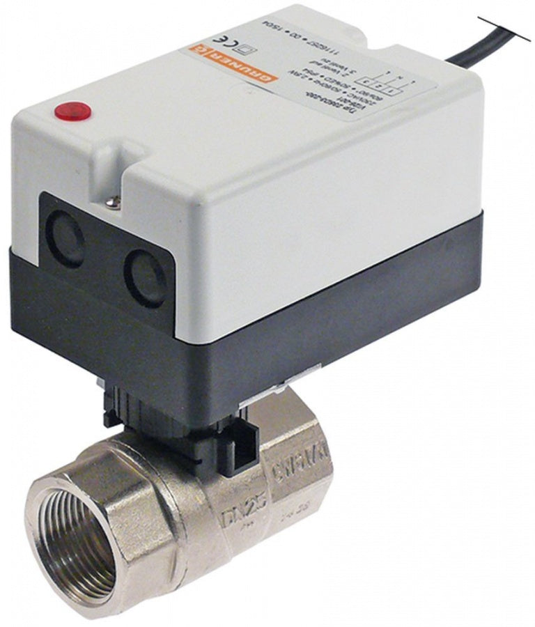 Robinet servo cu bila, filet intern 1", 230 V, actionare electrica - Cod 401140