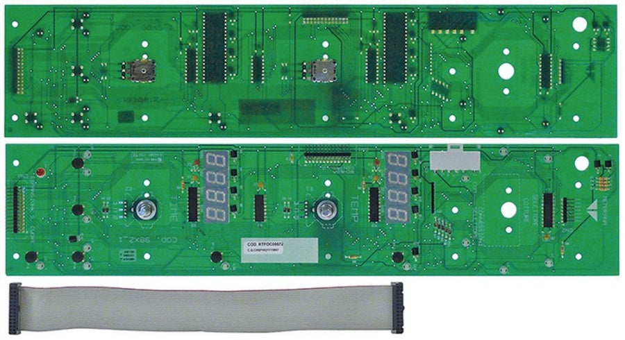 Placa electronica de comanda cu 2 display-uri, MBM RTFOC00672, 435 x 95 mm - 401232