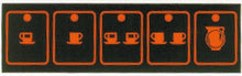 Folie tastatura cu 5 butoane, 92 x 26 mm - 401434