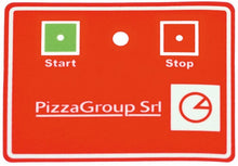 keypad foil dough rolling machine STP 30/40 P30/40/45/35 L 100mm W 80mm Start/Stop