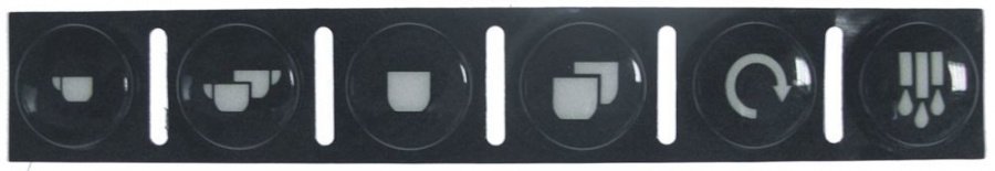 Folie tastatura cu 5 butoane 110 x 16,5 mm - 401645