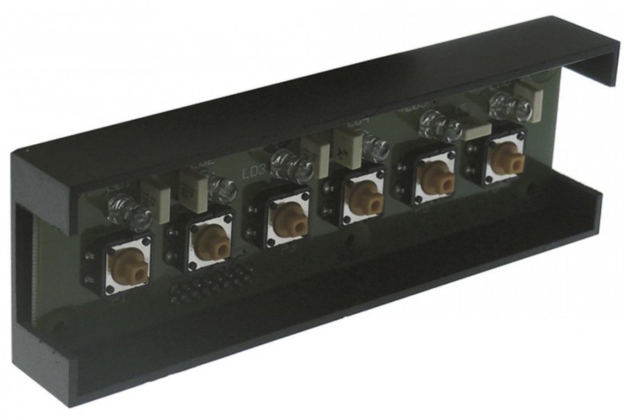 keypad PCB L 135mm W 43mm with housing buttons 6