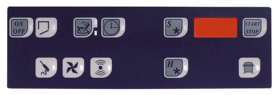 keypad foil blast chiller buttons 11 suitable for ZANUSSI L 238mm W 75mm