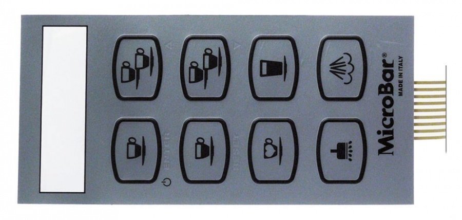 Tastatura membrana cu 8 butoane, 145 x 69mm - 401896
