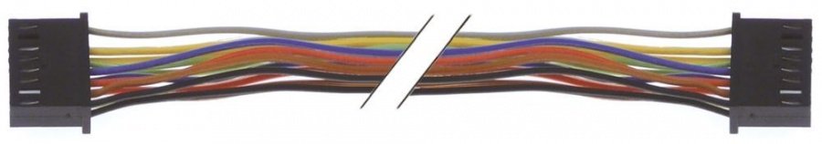 ribbon cable 2x7-poles L 1000 mm plug type 2 row - 401908