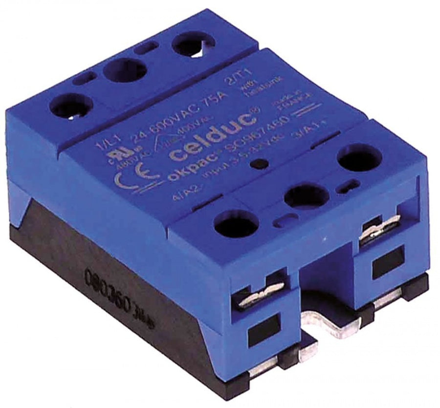 Releu de putere electronic - semiconductor SSR CELDUC SO967460, 75A, 59 x 45 mm - 402074