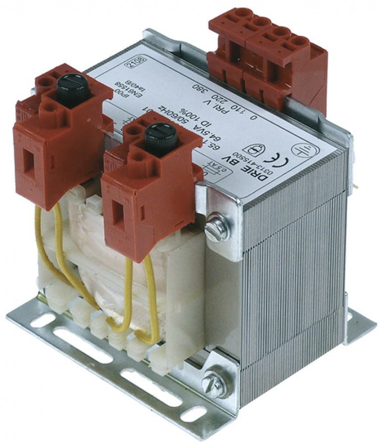 transformer primary 230/400VAC secondary  64,5VA connection screw 50/60Hz