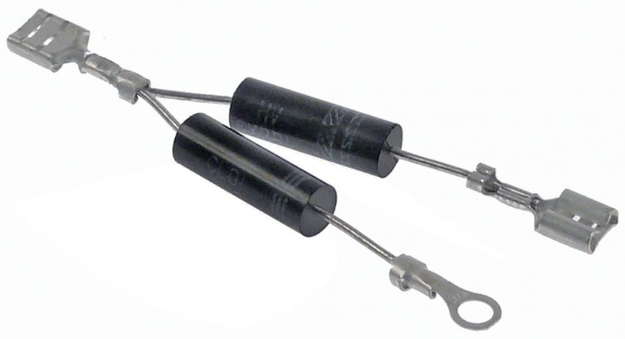 hv diode type RG404 connection F6.3mm / lug M4 for microwaves