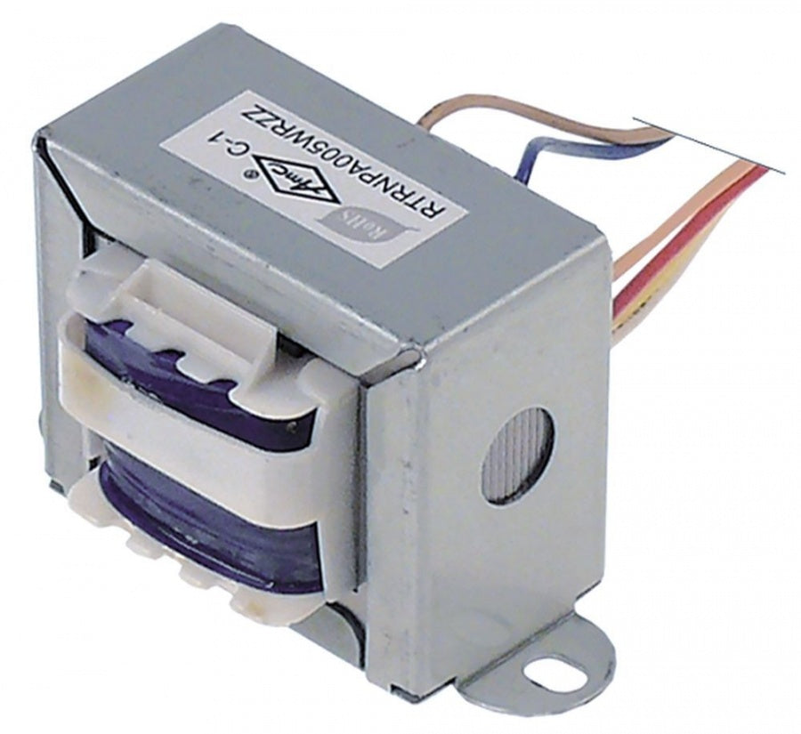 transformer primary 230VAC secondary 12VAC 60 VA H 50 mm L 45 mm W 74 mm connection cable 50/60Hz