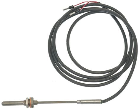 Sonda de temperatura PT100, senzor ø 6x35 mm, temp. -100+450°C, filet M10x1 mm, cablu 1,5 m, cu 2 fire - 402154