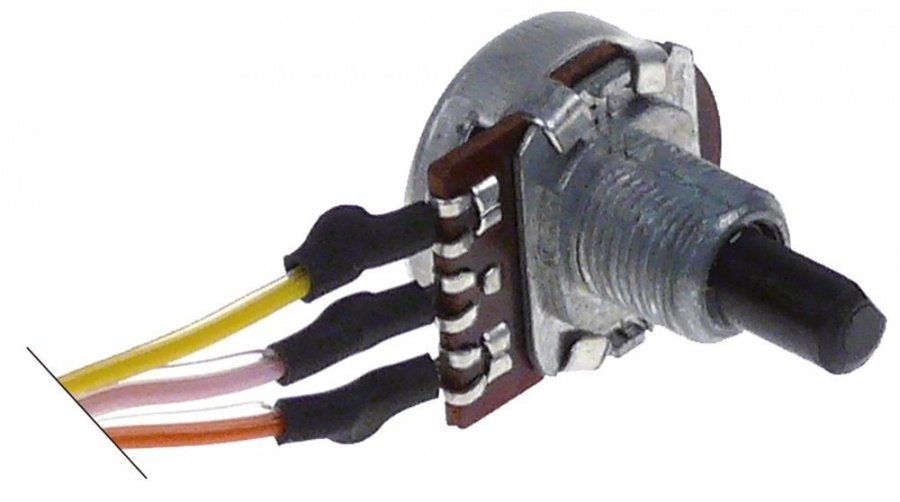 potentiometer 100KOhm cable length 800mm M10x0,75 - Code 402175