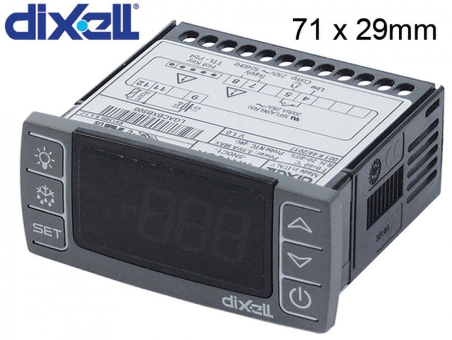 Termostat electronic DIXELL XR10CX, 230 V, montare 71x29 mm, NTC/PTC - 402192