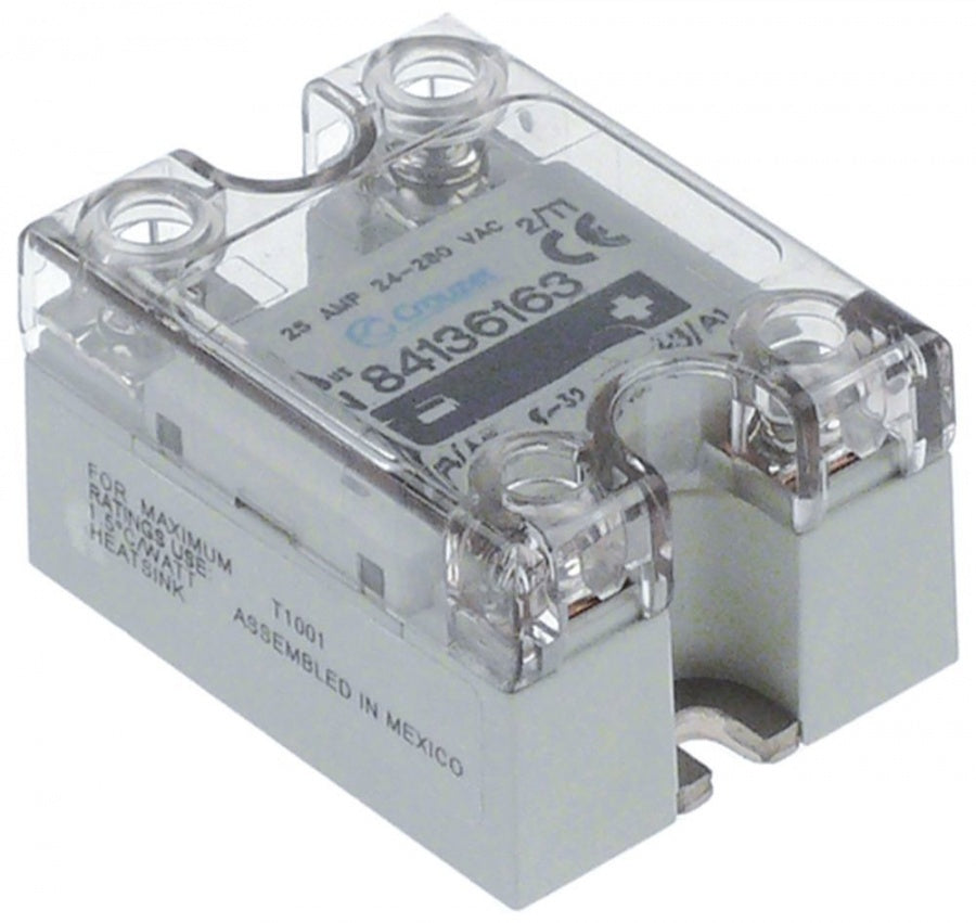 Releu de putere electronic - semiconductor SSR, 25 A, Crouzet GN84136163, 58 x 45 mm - 402223