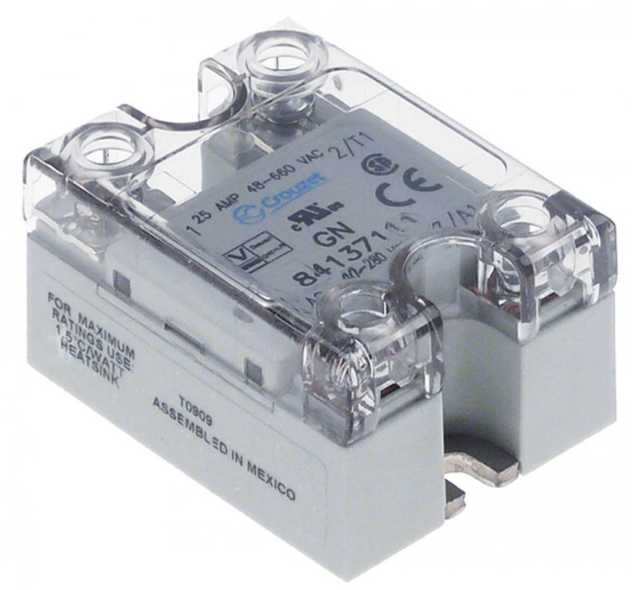 Releu de putere electronic - semiconductor SSR, CROUZET 84137111, 25 A, L 58 x 45 mm - 402294