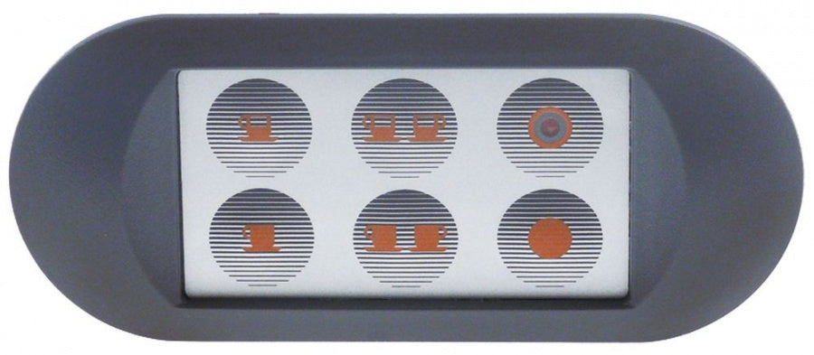 Tastatura cu 6 butoane, 62 x 142 mm - 402379