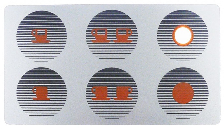 Folie tastatura cu 5 butoane, 80 x 44 mm - 402387