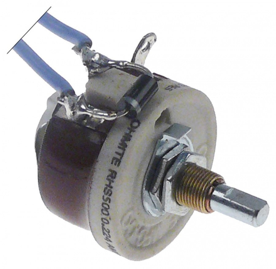 potentiometer 0,5KOhm rotation angle 270° RHS500 cable length 400mm shaft length 19mm