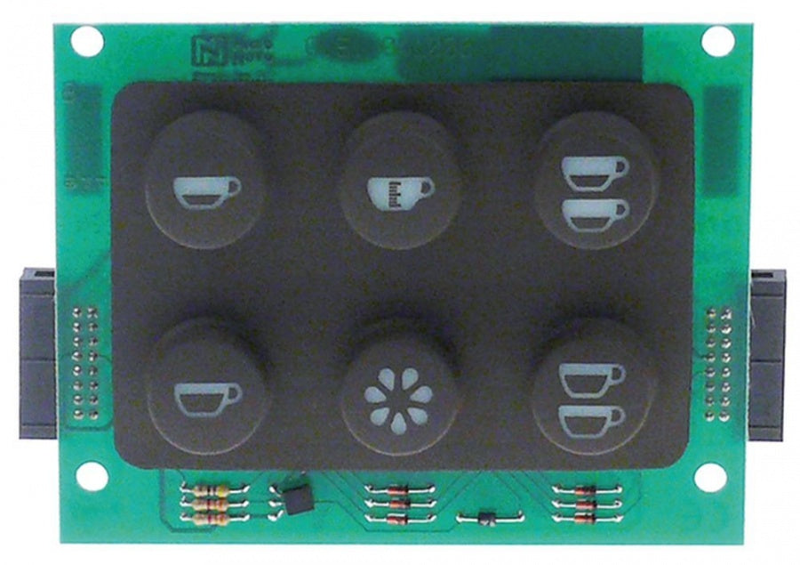 control PCB L 117mm W 90mm with keys buttons 6