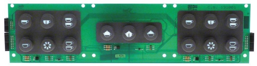 control PCB L 360mm W 90mm with keys buttons 15