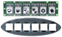 keypad PCB L 125mm W 35mm with front panel buttons 6