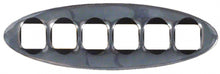 front foil L 132mm W 42mm chrome-plated for keypad