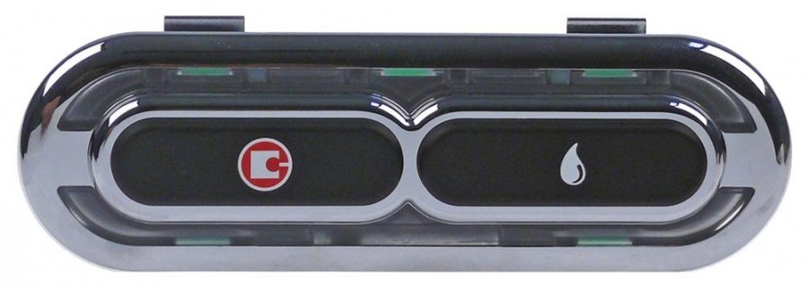 Tastatura cu 2 butoane 46 x 146 mm, SANREMO - 402477