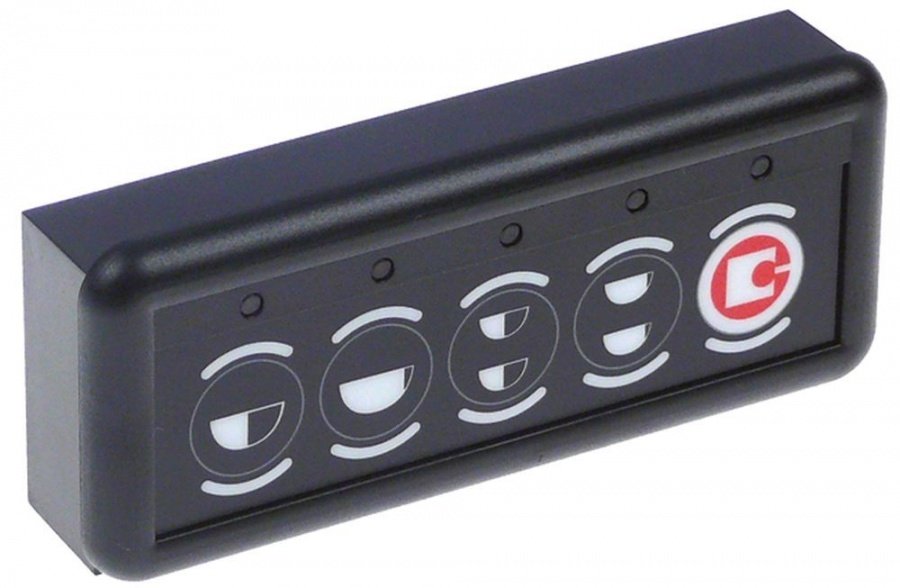 Tastatura cu 5 butoane 50 x 120 mm, SANREMO - 402479
