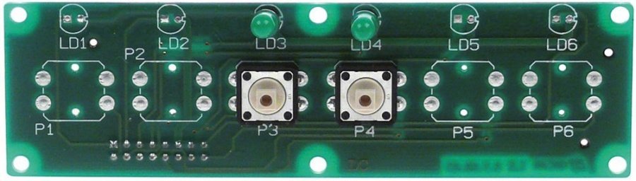 keypad PCB for coffee machine L 123mm W 35mm buttons 2