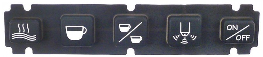 buttons strip buttons 5 L 154mm W 31mm