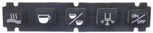 buttons strip buttons 5 L 154mm W 31mm