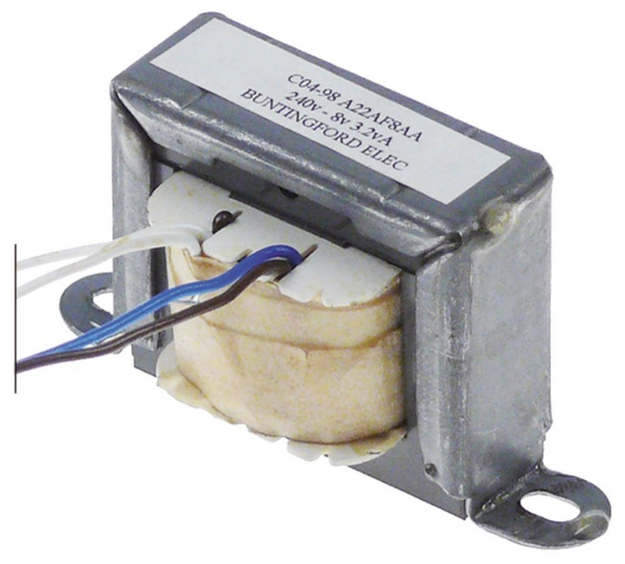 transformer primary 240V secondary 8V 3,2VA type C04-98 A22AF8AA