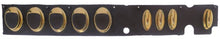 buttons strip mounting pos. right buttons 9 L 305mm W 42mm gold