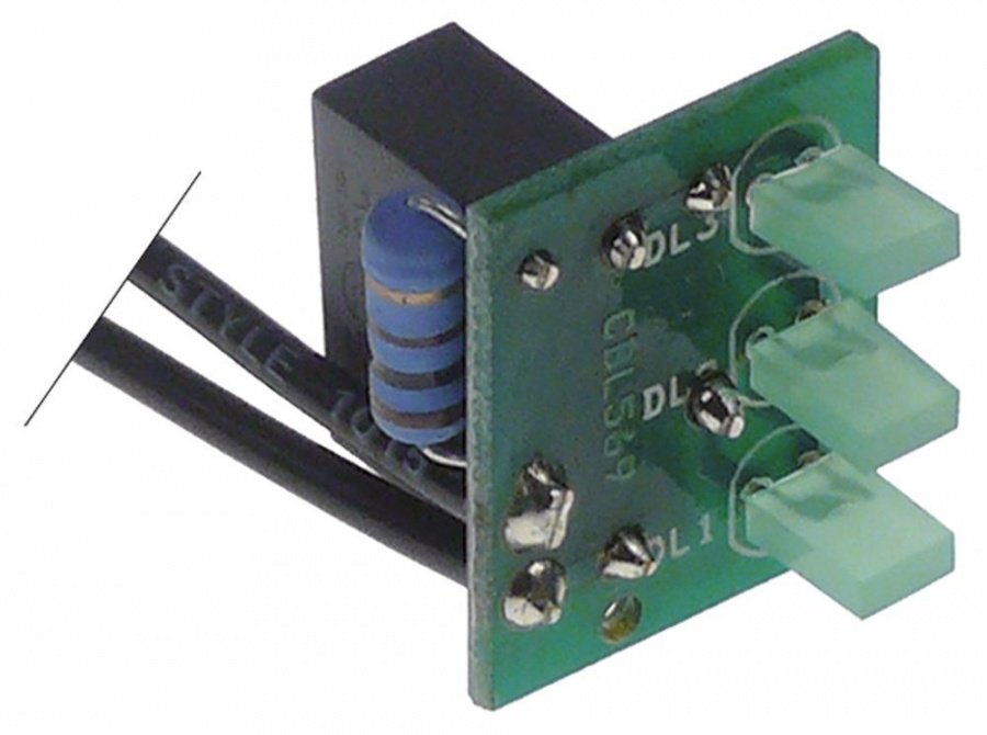 PCB E92 S cable length 110 mm green LED triple