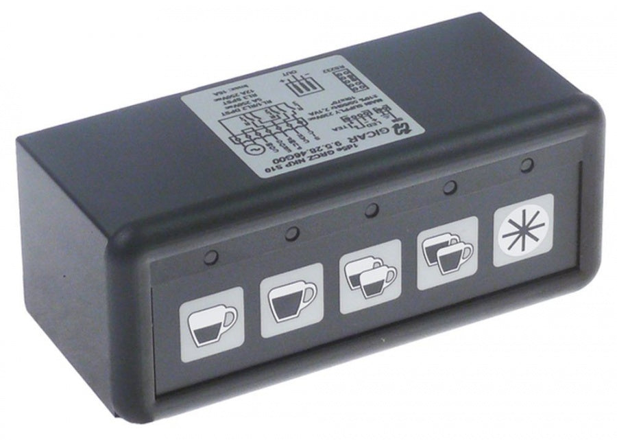 Tastatura 5 butoane 1d5e GRCZ NKP S10, 230V, 50x120mm - 402630