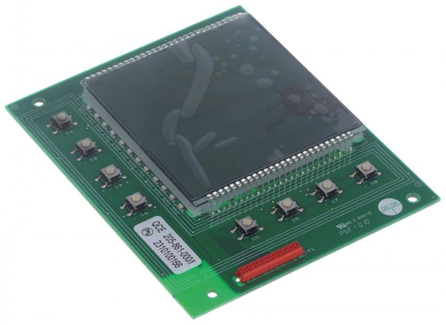 keypad PCB coffee machine B10 HW L 135mm W 110mm with display buttons 8
