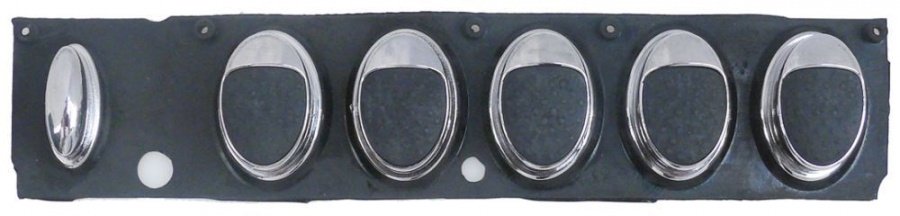 buttons strip mounting pos. left buttons 6 L 205mm W 42mm silver suitable for FAEMA for E92 A