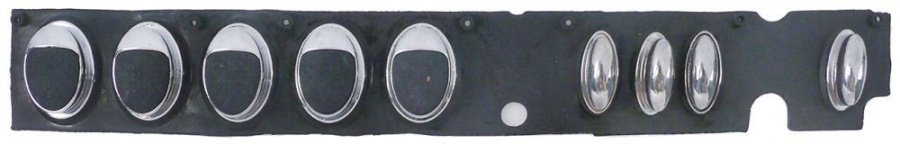 buttons strip mounting pos. right buttons 9 L 305mm W 42mm silver suitable for FAEMA for E92 A