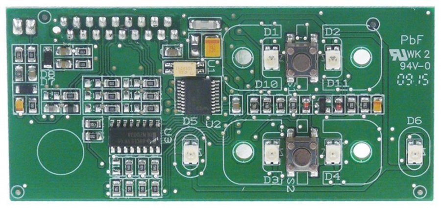 keypad PCB L 84mm W 39mm buttons 2