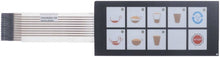 membrane keypad buttons 9 suitable for ASTORIA L 135mm W 60mm