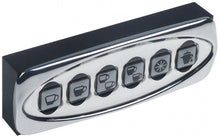 keypad unit ESTRELLA buttons 6 chrome/black/white