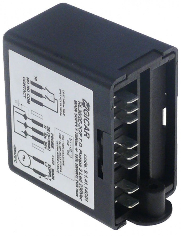 Regulator de nivel GICAR RL30/2E-2C/F T.O. Pompa 3 Led, 230V AC, 50/60Hz, GICAR 9.1.41.14G01