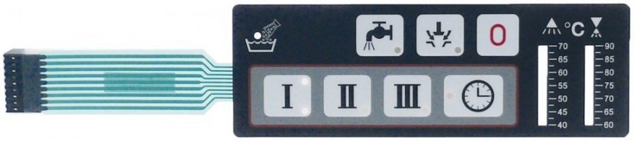 Tastatura-membrana Hobart 324202, Lxl 152 x 52 mm, GX/FX/HX