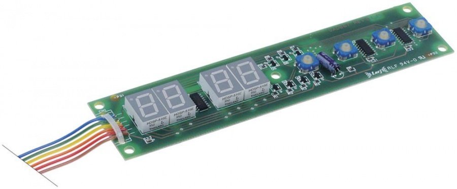 keypad PCB dishwasher AL40.28/AL1200 L 165mm W 38mm with digital display buttons 4