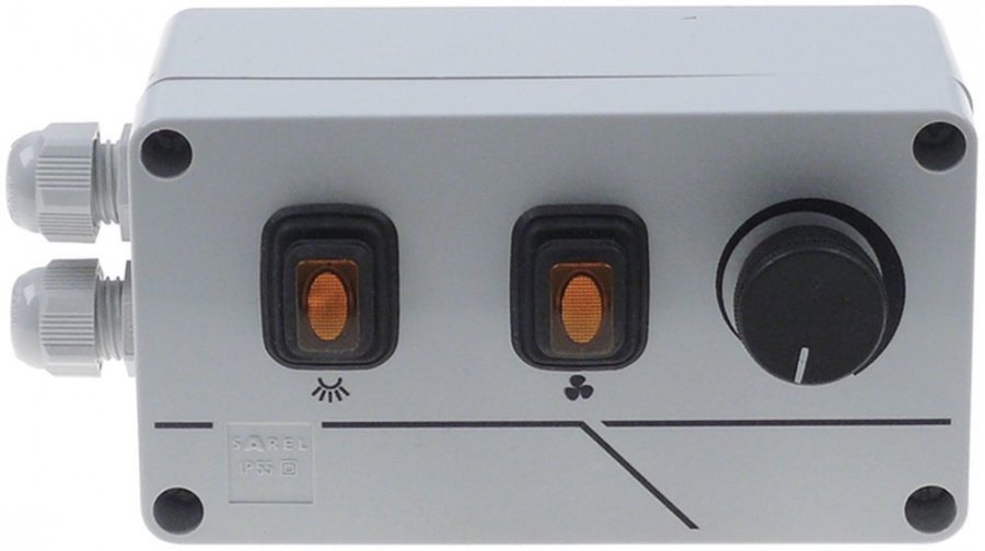 Regulator de viteza / turatie motor hota 1200 W, max. 10A, cu intrerupator lumina, cu borna circuit condensator - 402957