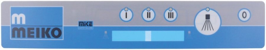 keypad foil dishwasher FV130.2/250.2 DV270.2 buttons 5 suitable for MEIKO L 335mm W 60mm