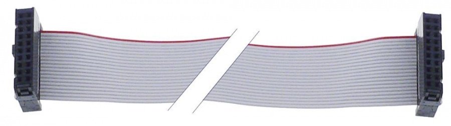 ribbon cable 20-pole L 1250mm plug type 2 row coded